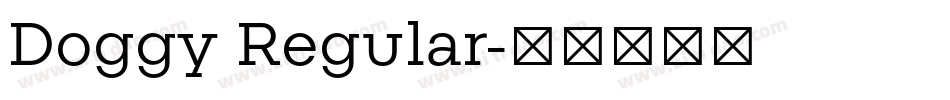 Doggy Regular字体转换